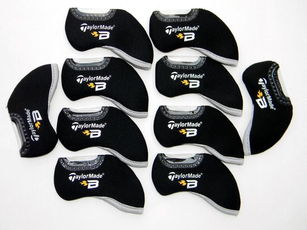 10 Black TaylorMade Burner B Iron Covers New Golf Headcovers Fit all