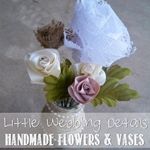 Ribbon Flowers and DIY Vases