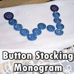 Button Monogrammed Stocking