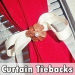 Easy Curtain Tiebacks