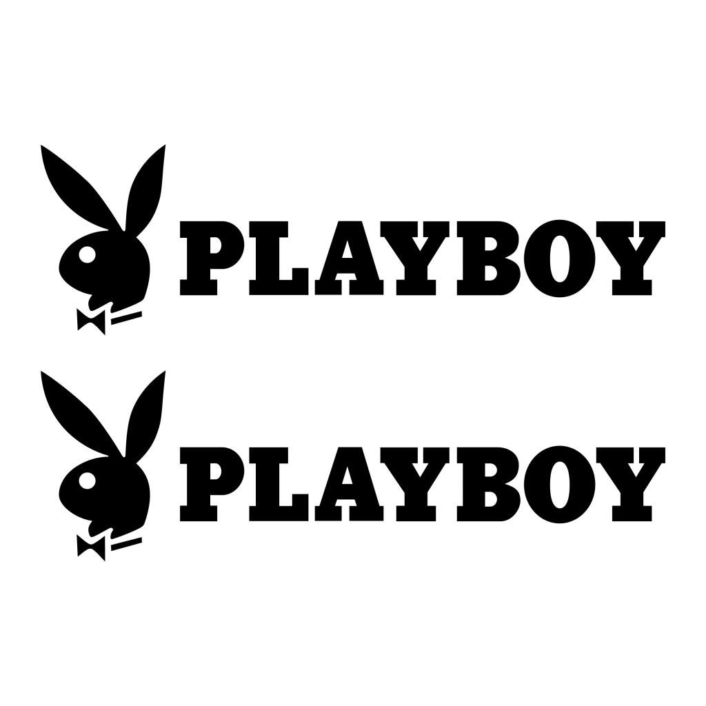 PLAYBOY 2x 8" high quality sticker vinyl decal Many Colors Available