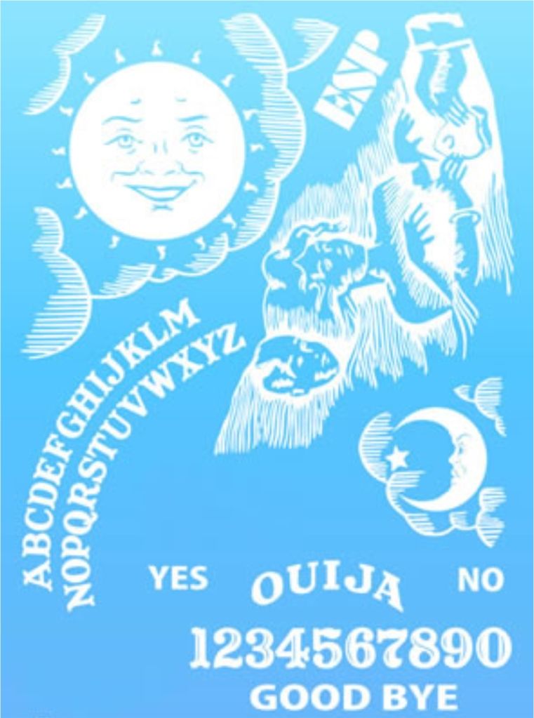 Kirk Hammett OUIJA set of custom replica stickers decals for electric