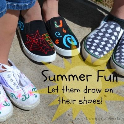 Kid's Activity, Draw on Shoes