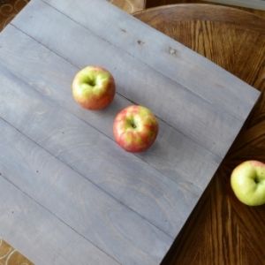 DIY reversible wood backdrop, Over the apple tree