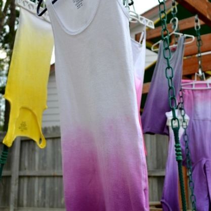 DIY Ombre Shirts, Over The Apple Tree