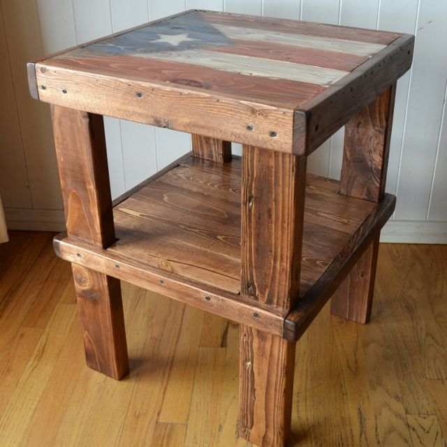 Flag End Table, Over The Apple Tree