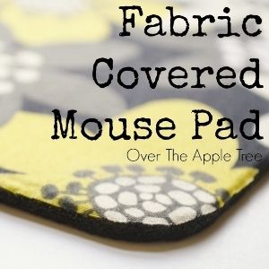 Fabric Covered Mouse Pad, Over The Apple Tree