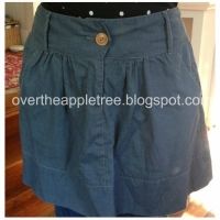 upcycle skirt to vintage style apron, Over The Apple Tree