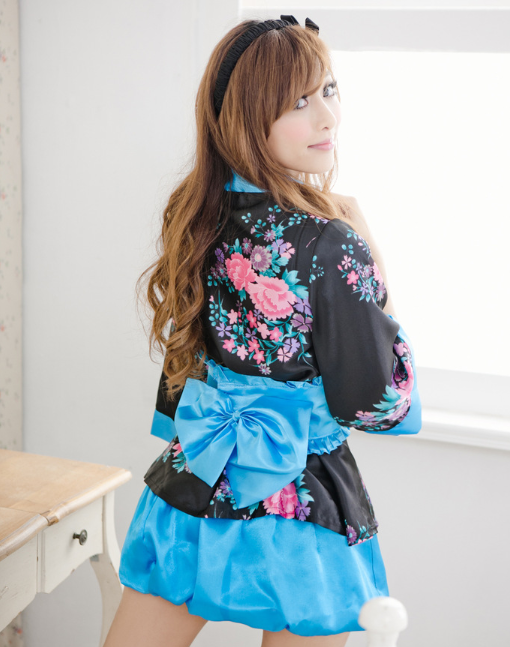 ♥ New Cute Japanese Kimono Party Costume Cosplay Fancy Dress UK Size 8 10 ♥
