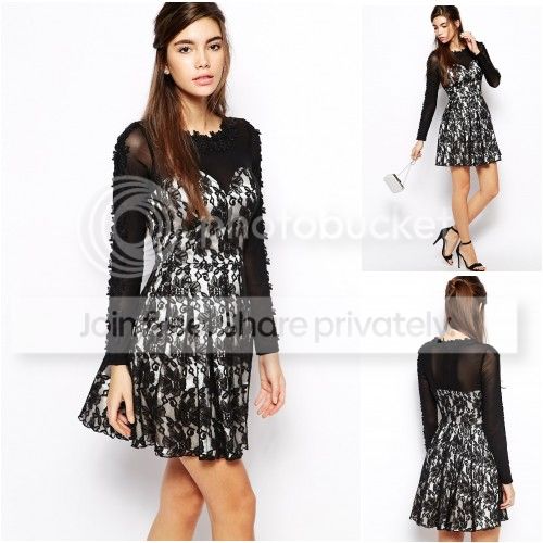 koyla lace sleeve dress